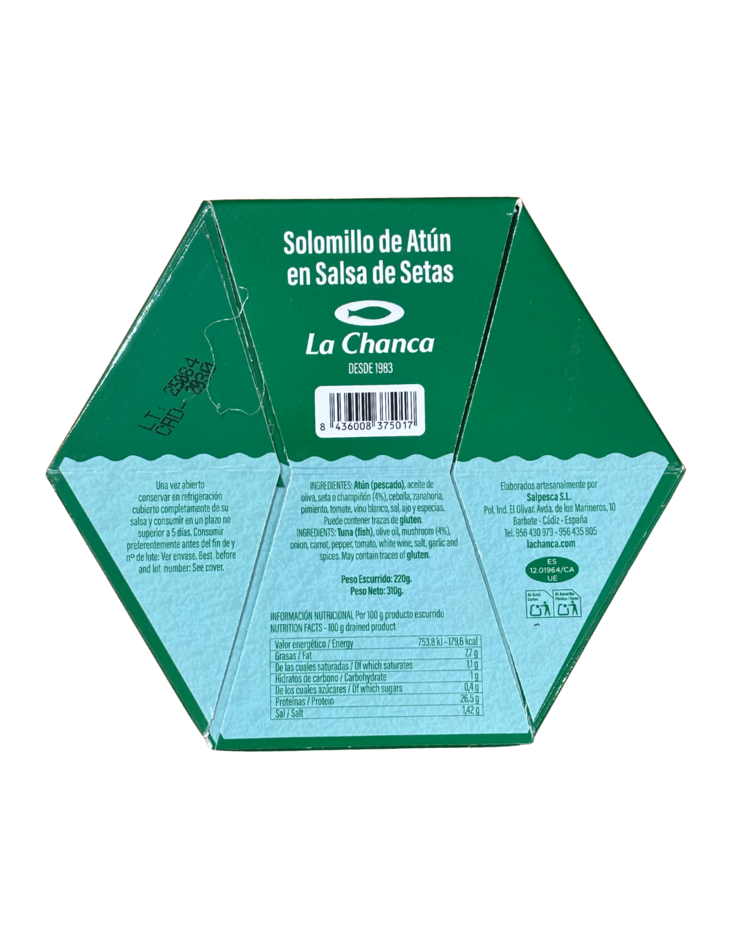 SOLOMILLO DE ATÚN EN SALSA DE SETAS