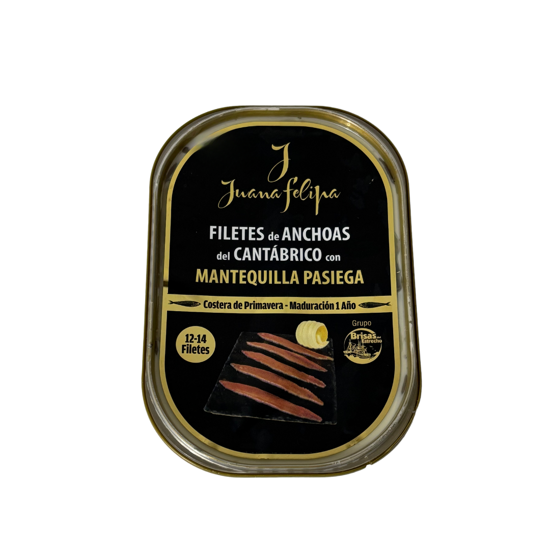 Anchoas del cantábrico con mantequilla pasiega