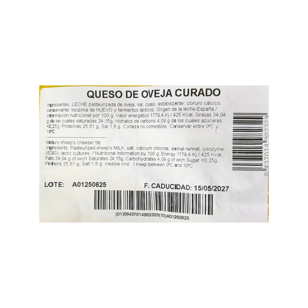 PAYOYO DE CABRA Y OVEJA CURADO