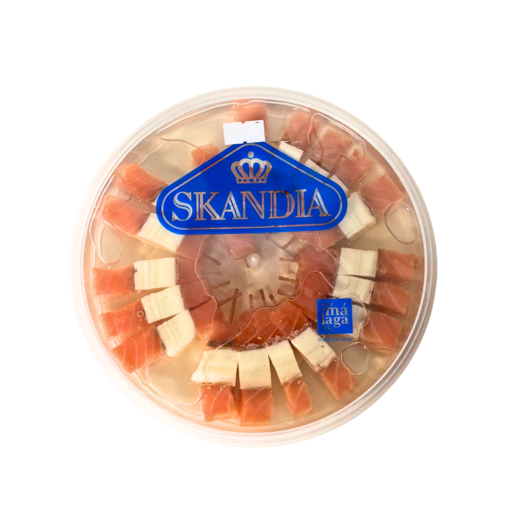 BANDERILLAS DE SALMÓN AHUMADO Y QUESO