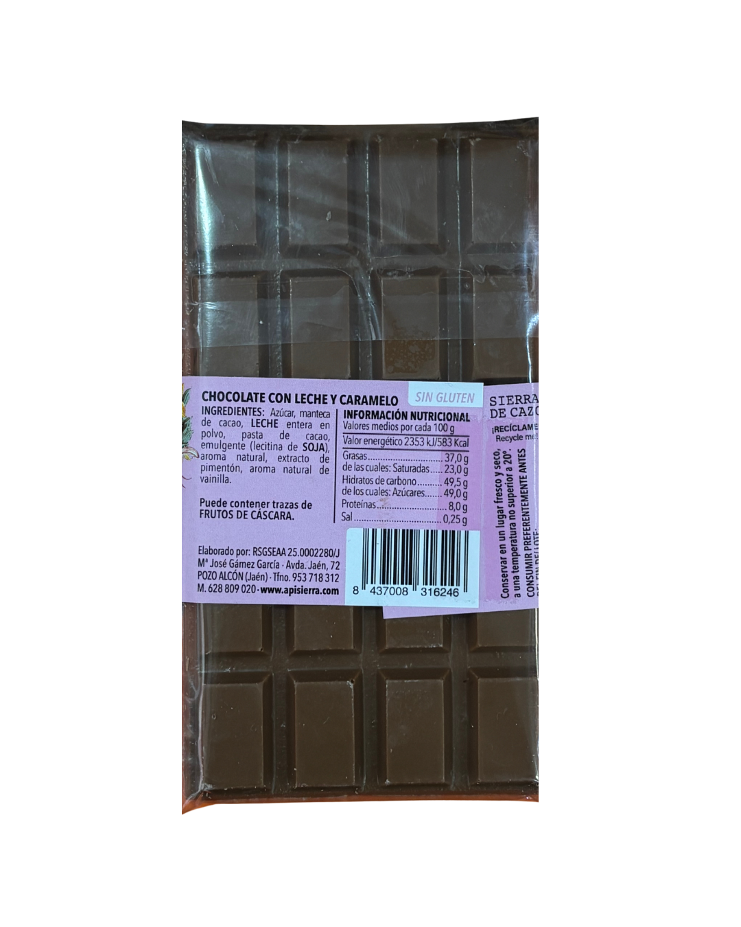 CHOCOLATE CON LECHE Y CARAMELO