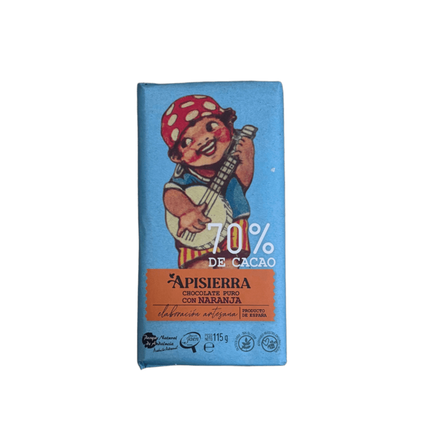 CHOCOLATE PURO 70% CON NAJANJA