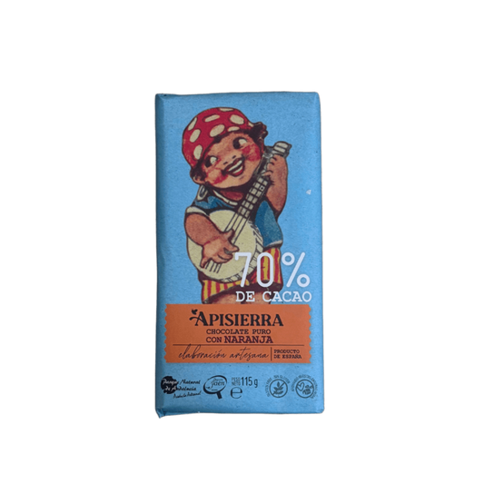 CHOCOLATE PURO 70% CON NAJANJA