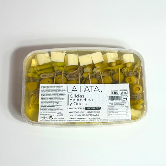 Gildas de anchoa y queso