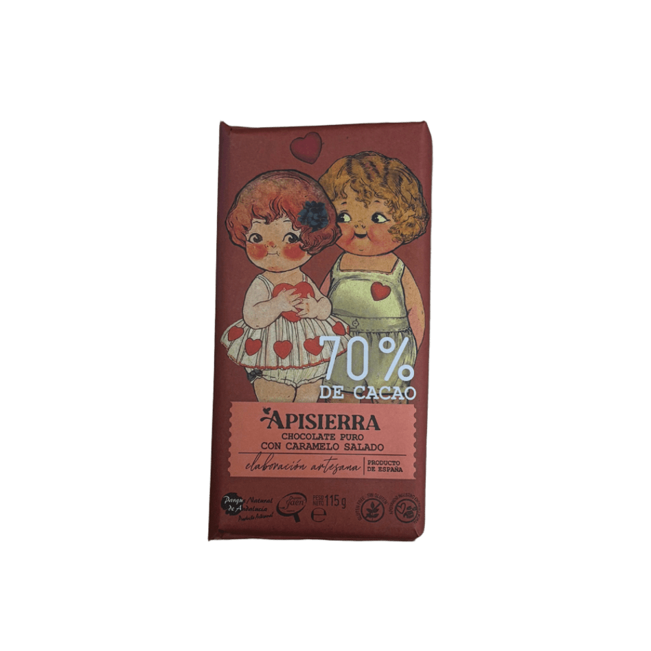 CHOCOLATE 70% CON CARAMELO SALADO