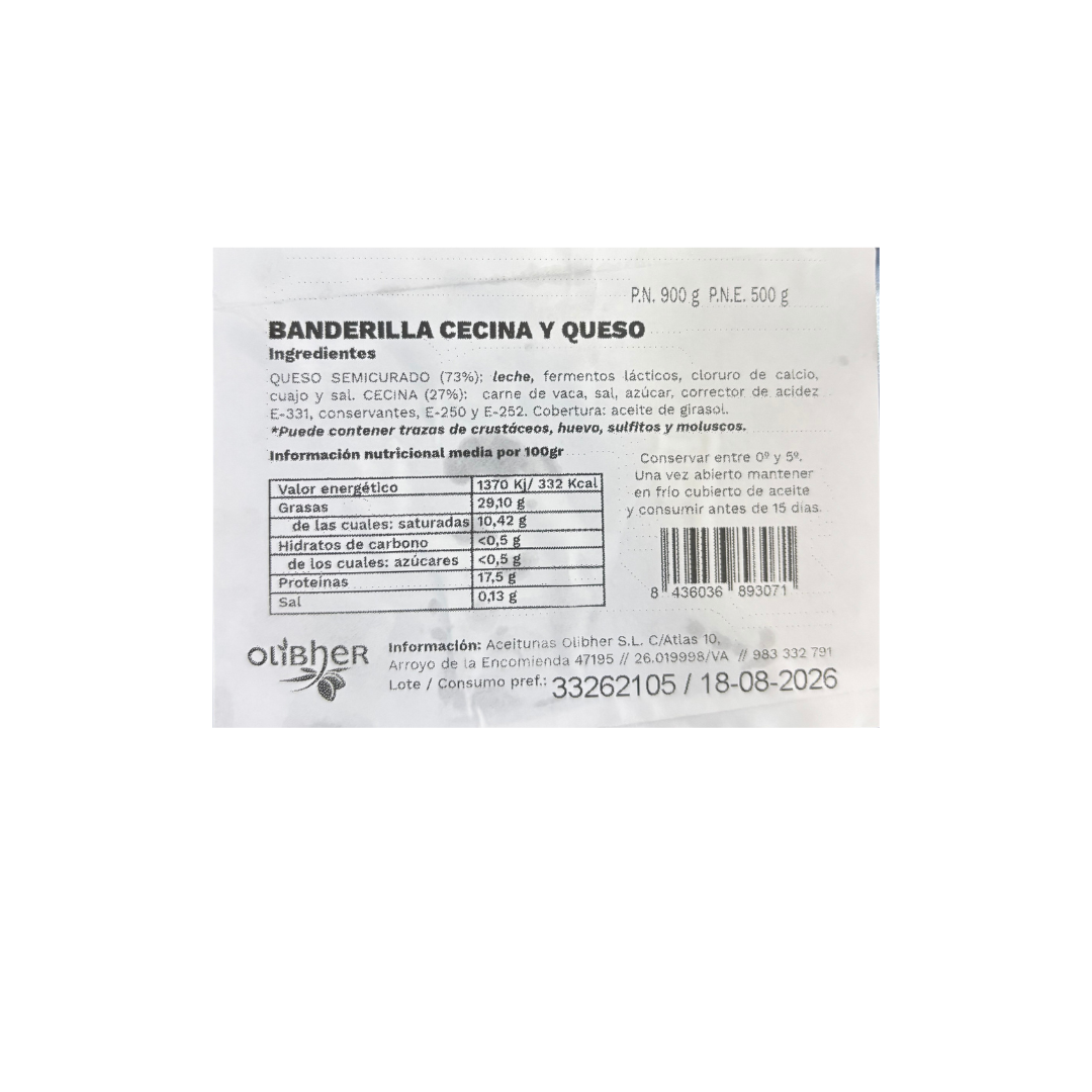 BANDERILLAS DE CECINA Y QUESO