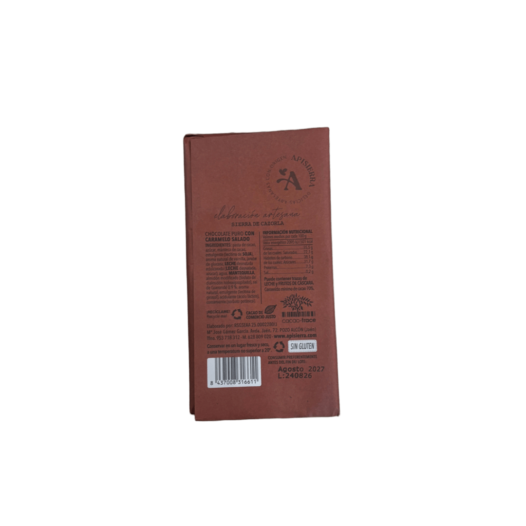 CHOCOLATE 70% CON CARAMELO SALADO