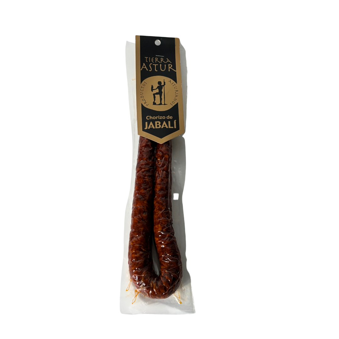 Chorizo de jabalí asturiano